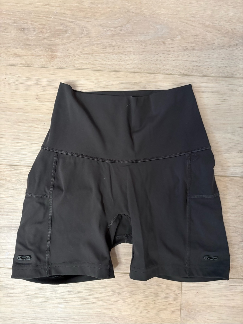 High-Waist olive green Gymshark Athletic Shorts